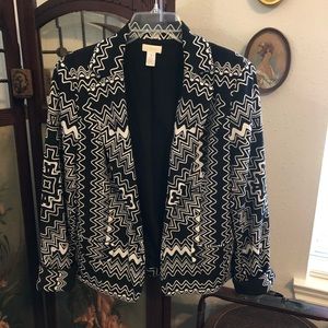 Chico’s Classic Black and White Jacket